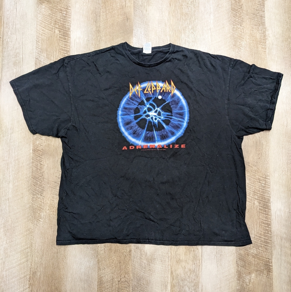 Def Leppard Band Tee Shirt Black